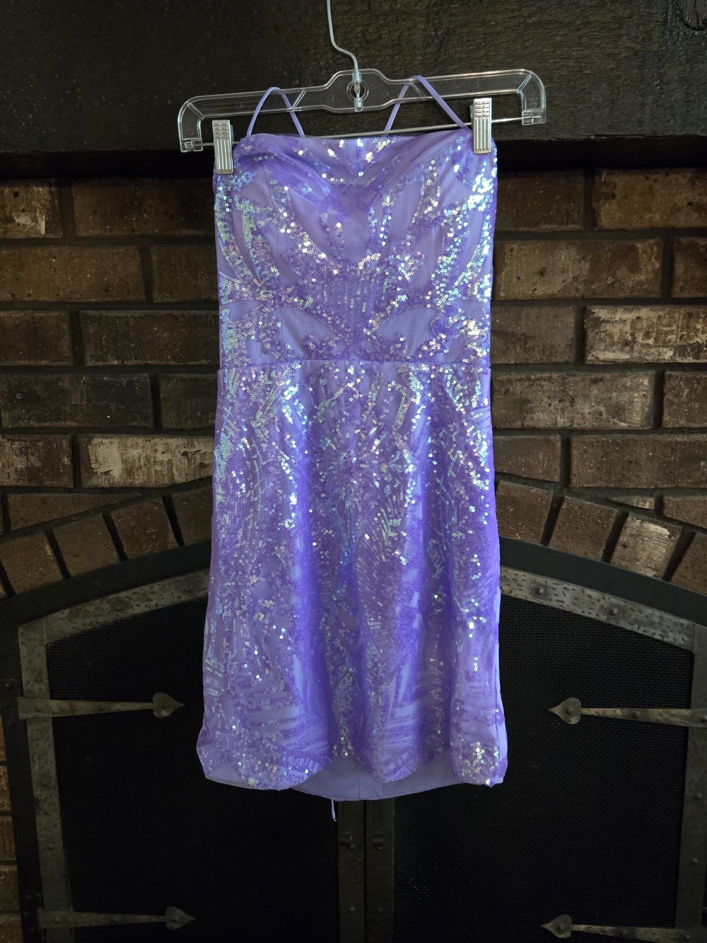 Purple Irridecent Mini Dress